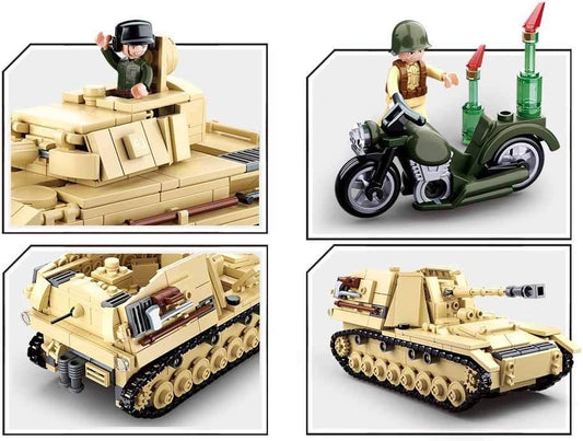 SLUBAN M38-B0693 - CHAR ALLEMAND 2 EN 1 PANZER IV / NASHORN