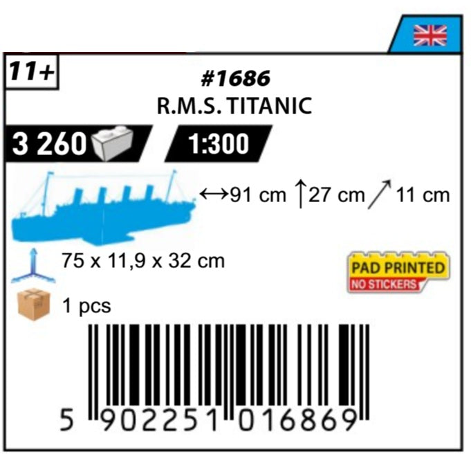 COBI 1686 - R.M.S. TITANIC