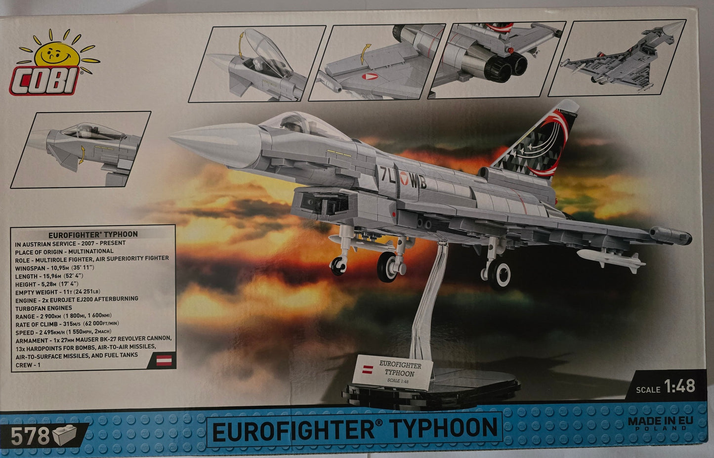 COBI 5850 - EUROFIGHTER TYPHOON Boite Endommagée