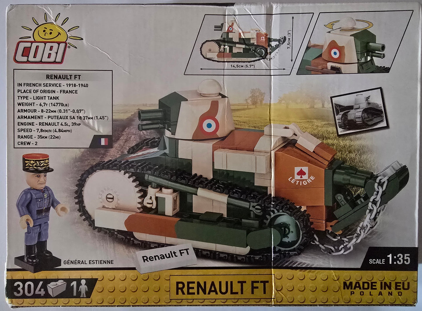 COBI 2991 - RENAULT FT Boite Endommagée
