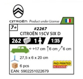 COBI 2267 - CITROËN 15CV SIX D