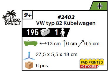 COBI 2402 - VW TYP 82 KÜBELWAGEN