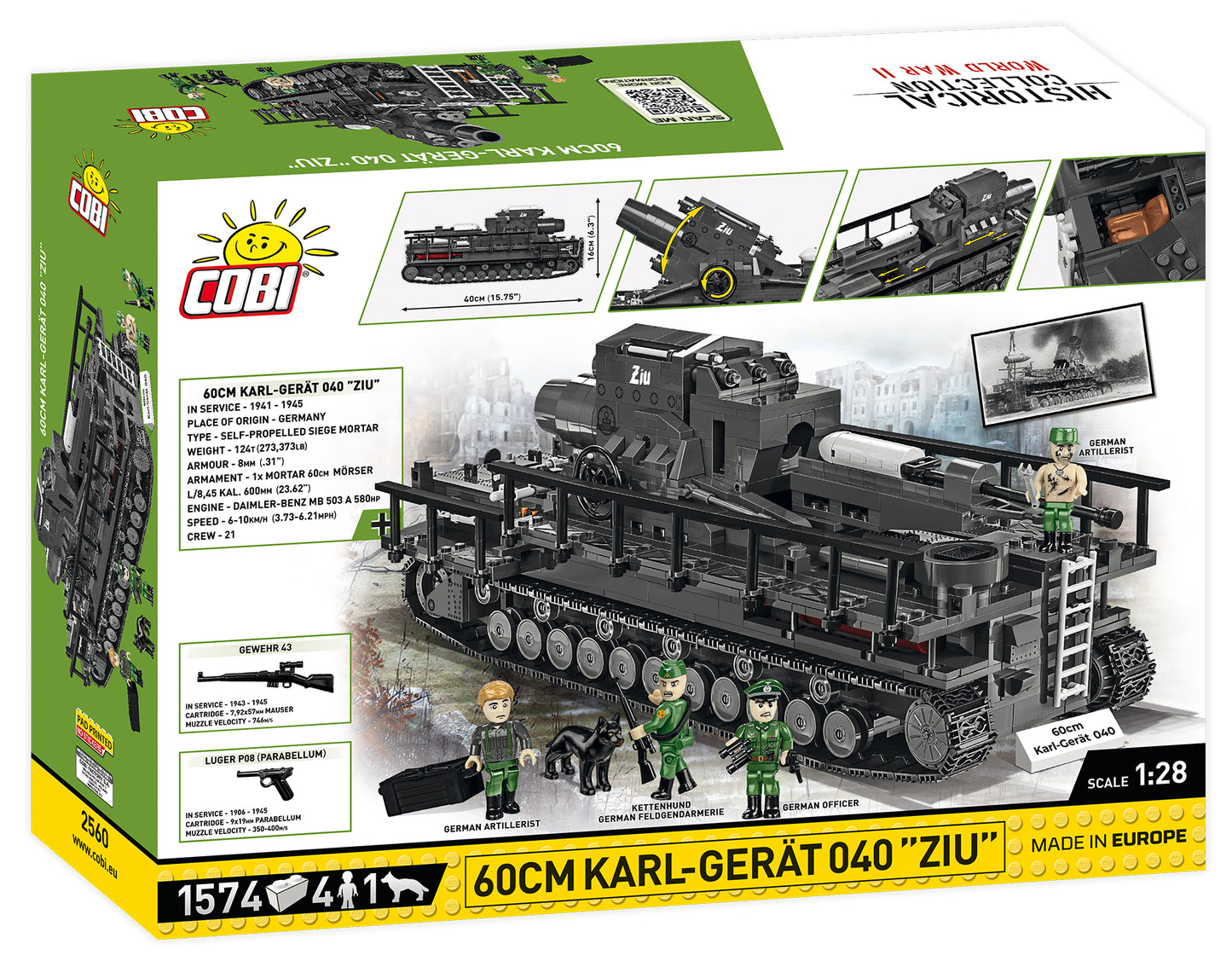 COBI 2560 - 60CM KARL-GERAT 040 ZIU