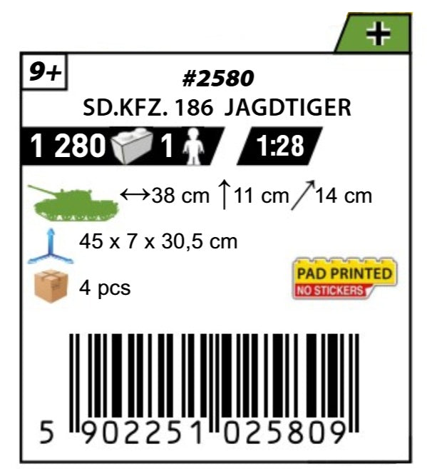 COBI 2580 - SD.KFZ. 186 - JAGDTIGER
