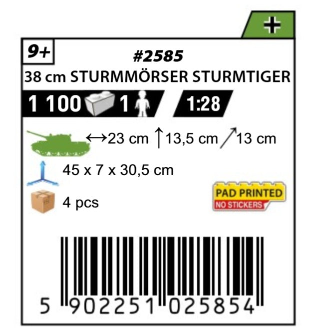 COBI 2585 - 38CM STURMMORSER STURMTIGER