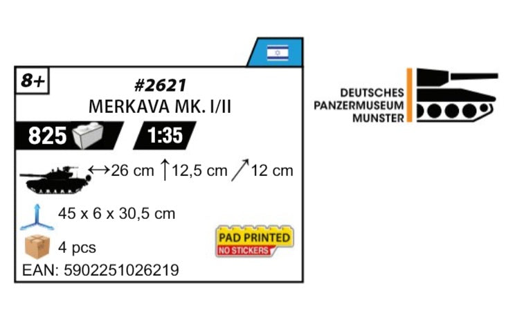 COBI 2621 - MERKAVA MK.I / II