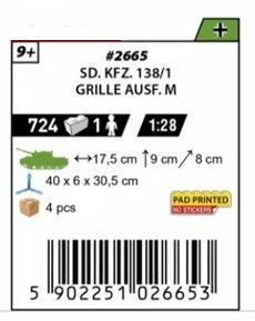 COBI 2665 - SD.KFZ. 138/1 GRILLE AUSF. M