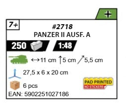 COBI 2718 - PANZER II AUSF. A