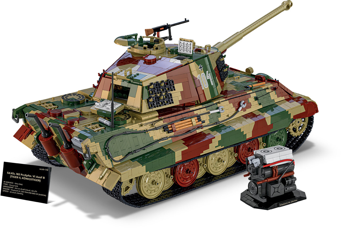 COBI 2808 - TIGER II KÖNIGSTIGER (PRE-COMMANDE)