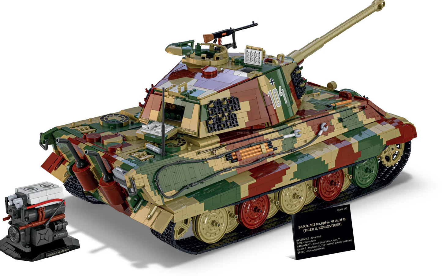 COBI 2808 - TIGER II KÖNIGSTIGER (PRE-COMMANDE)