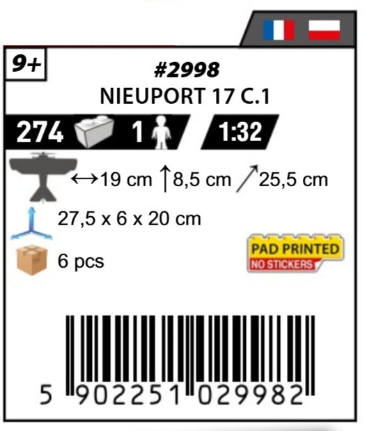 COBI 2998 - NIEUPORT 17 C.1