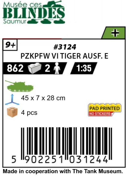 COBI 3124 - PZ.KPFW. VI TIGER AUSF. E