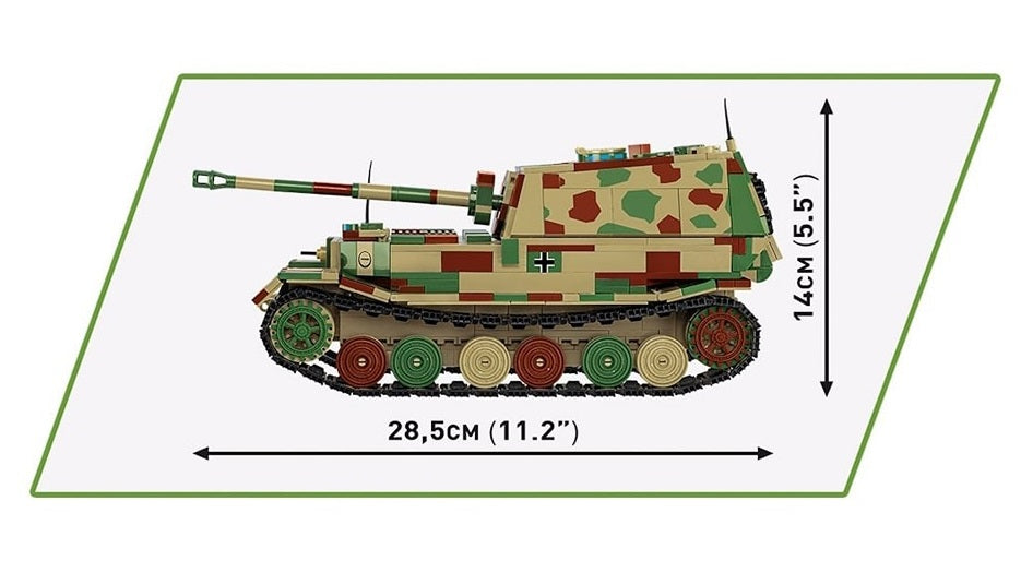 COBI 2582 Panzerjager Tiger (P) Olifant, eenheidsmaat COBI 2582 Panzerjager Tiger (P) Olifant, eenheidsmaat