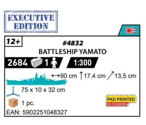 COBI 4832 – SCHLACHTSCHIFF YAMATO Executive Edition