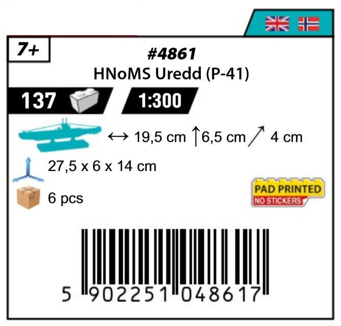 COBI 4861 - HNOMS UREDD (P-41) U-CLASS SUBMARINE