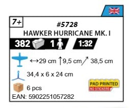 COBI 5728 - HAWKER HURRICANE MK.I