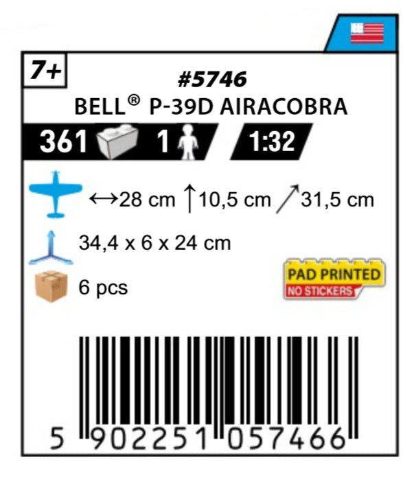 COBI 5746 - BELL P-39D AIRACOBRA