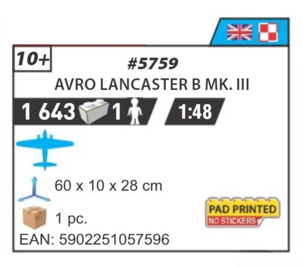 COBI 5759 - AVRO LANKASTER B MK.13