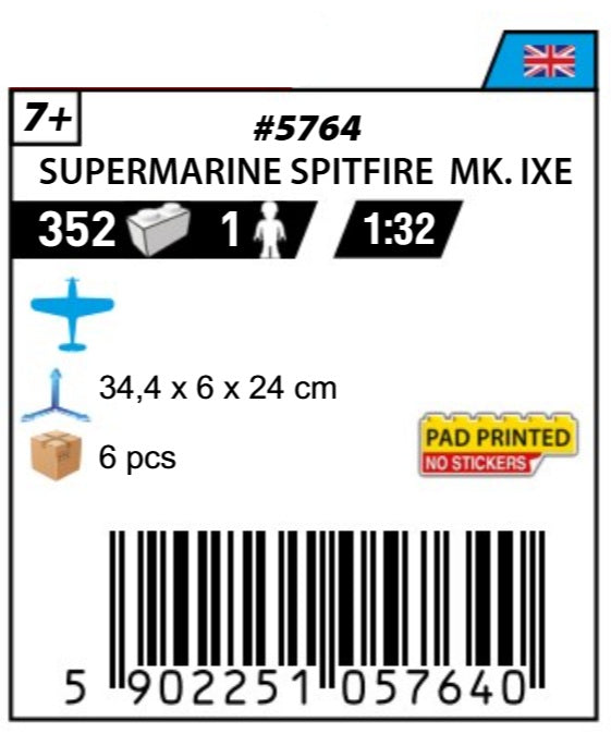 COBI 5764 - SUPERMARINE SPITFIRE Mk. IXe