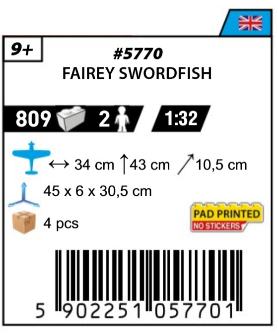 COBI 5770 - FAIREY SWORDFISH