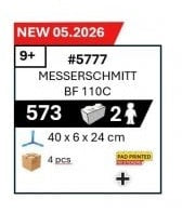 COBI 5777 - MESSERSCMITT BF 110C (PRE-COMMANDE)