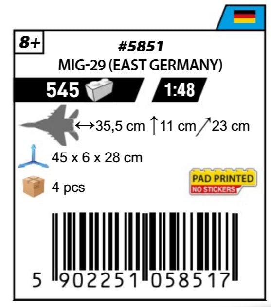 COBI 5851 - MIG-29 (EAST GERMANY)