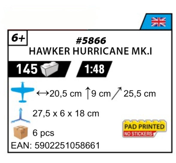 COBI 5866 - HAWKER HURRICANE MK.I