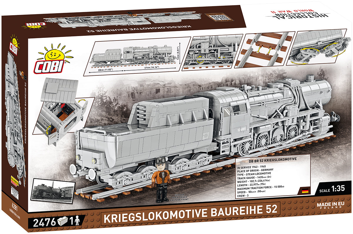 COBI 6281 - KRIEGSLOKOMOTIVE BAUREIHE 52