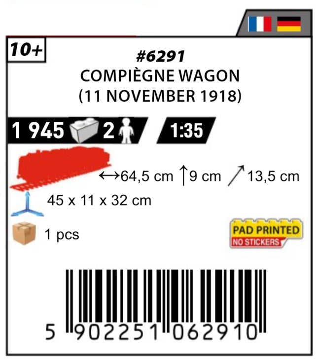 COBI 6291 – Compiègne-Wagen (11. November 1918)