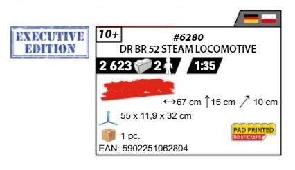 COBI 6280 - DR BR 52 DAMPFLOK Executive Edition