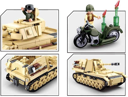 SLUBAN M38-B0693 - CHAR ALLEMAND 2 EN 1 PANZER IV / NASHORN