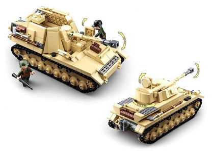 SLUBAN M38-B0693 - CHAR ALLEMAND 2 EN 1 PANZER IV / NASHORN