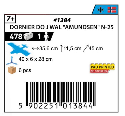 COBI 1384 - DORNIER DO J WAL "AMUNDSEN" N-25