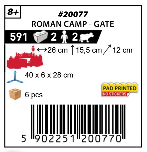 COBI 20077 - ROMAN CAMP-GATE