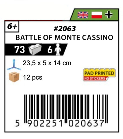 COBI 2063 - BATTLE OF MONTECASSINO