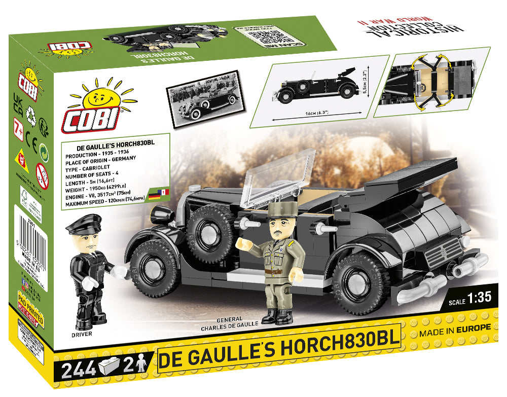 COBI 2261 - GENERAL DE GAULLE'S HORCH 830 BL