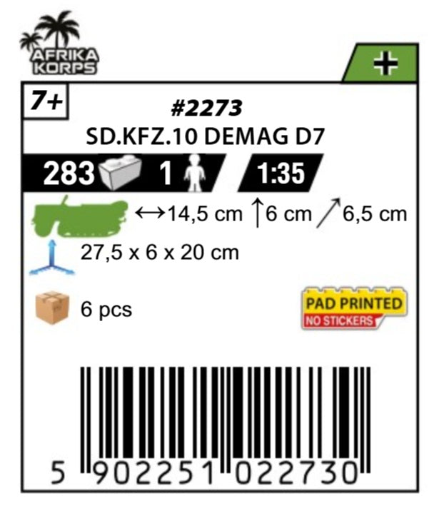 COBI 2273 - Sd. Kfz. 10 DEMAG D7
