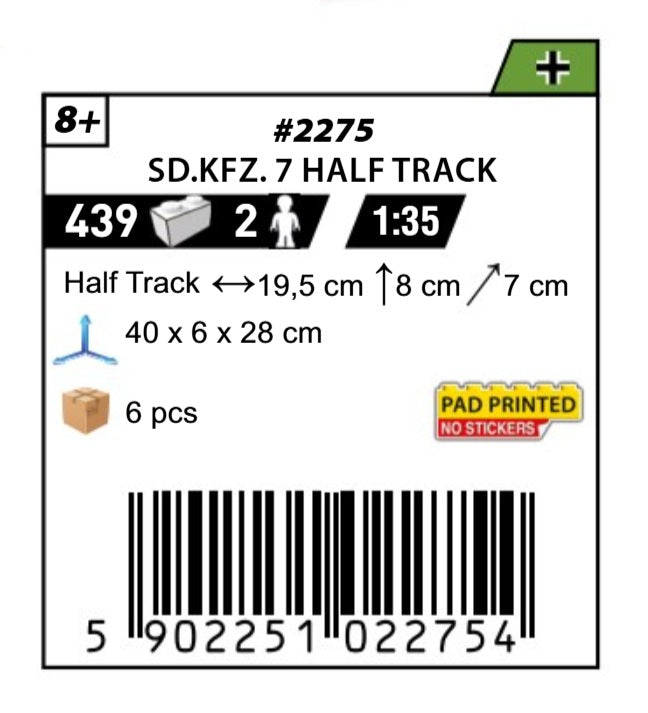 COBI 2275 - Sd. Kfz.7 HALBKETTENFAHRZEUG