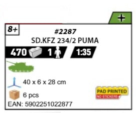 COBI 2287 - SD.KFZ. 234/2 PUMA