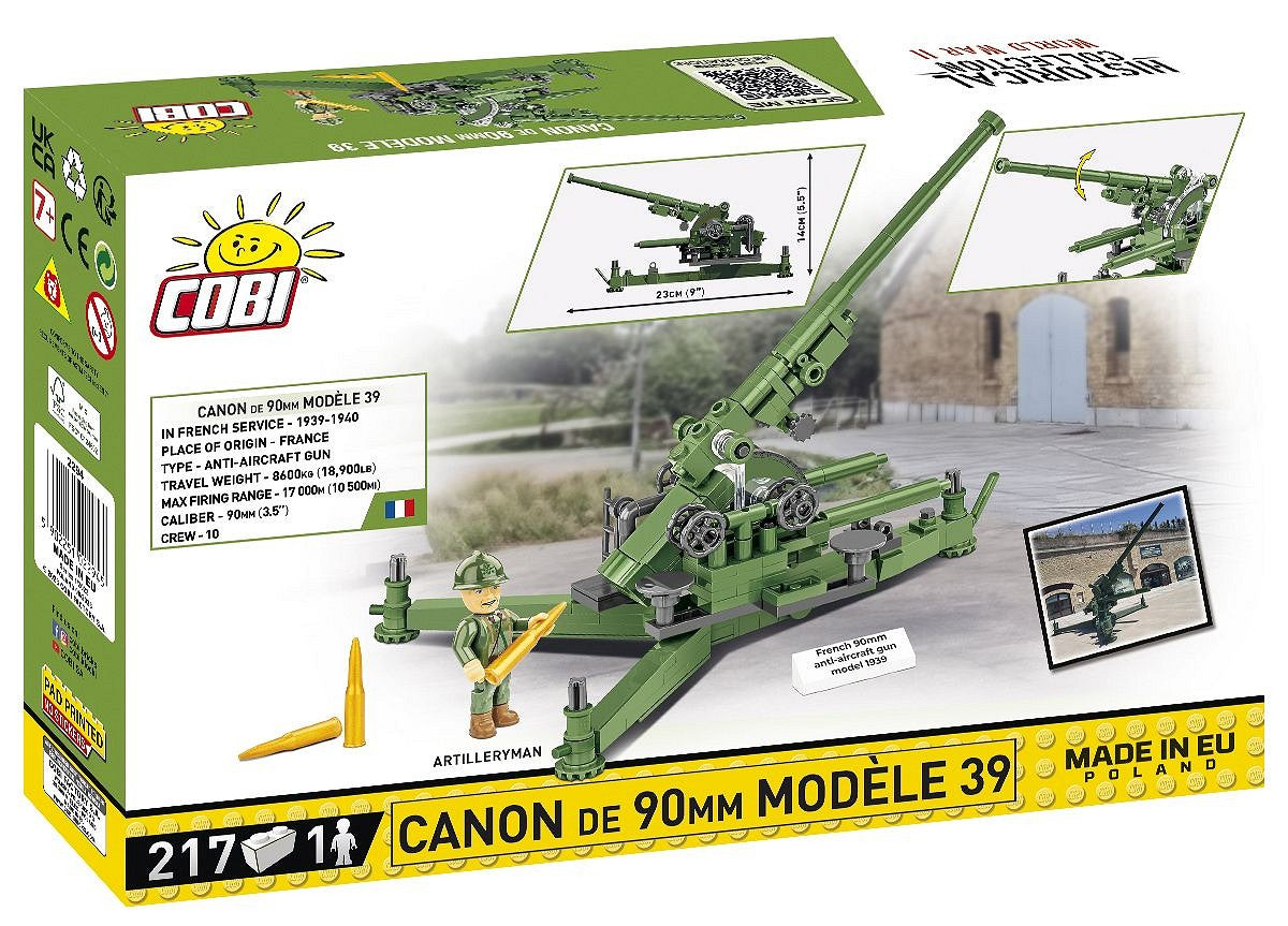 COBI 2294 - 90 MM CANNON MODEL 39