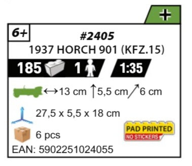 COBI 2405 - 1937 HORCH 901 (KFZ.15)