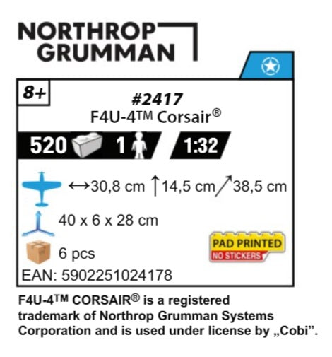COBI 2417 - F4U-4 CORSAIR