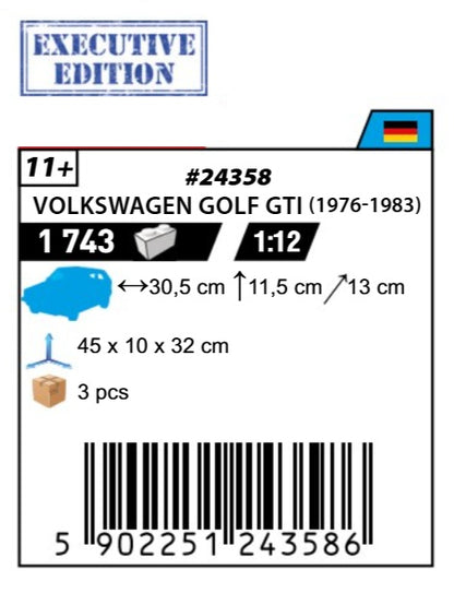 COBI 24358 - VOLKSWAGEN GOLF GTI (1976-1983) Executive Edition