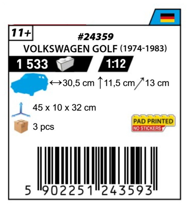 COBI 24359 - VOLKSWAGEN GOLF (1974-1983)