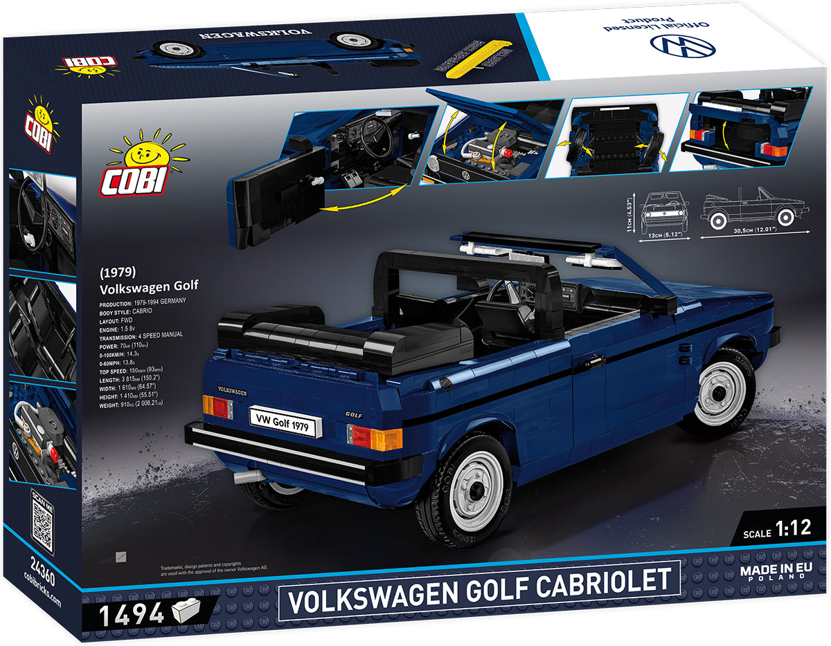 COBI 24360 - VOLKSWAGEN GOLF CABRIOLET