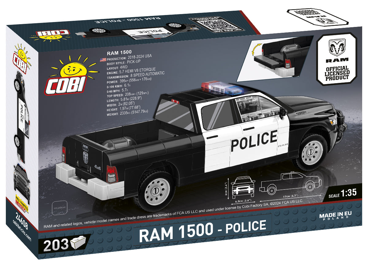 COBI 24608 - RAM 1500 - POLICE (PRE-COMMANDE)