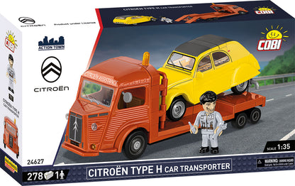 COBI 24627 - CITROËN TYPE H CAR TRANSPORTER & 2CV TYPE AZ