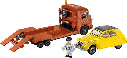 COBI 24627 - CITROËN TYPE H CAR TRANSPORTER & 2CV TYPE AZ