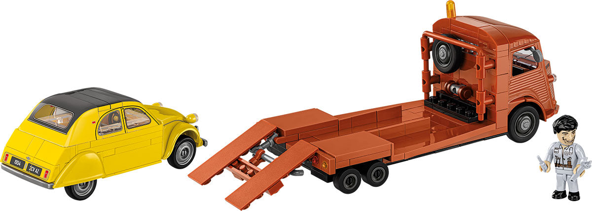 COBI 24627 - CITROËN TYPE H CAR TRANSPORTER & 2CV TYPE AZ