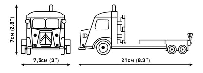 COBI 24627 - CITROËN TYPE H CAR TRANSPORTER & 2CV TYPE AZ